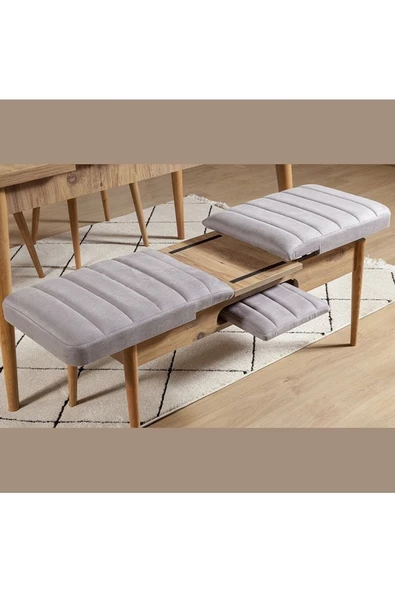 ZEYTUN Roma Large Mutfak Masa Takımı Soho Gri - 4