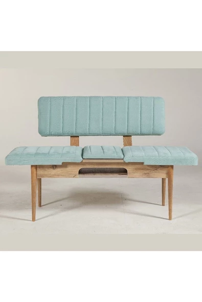 ZEYTUN Paris Banklı Yemek Masası Takımı Atlantik Fıstık Yeşili - 3