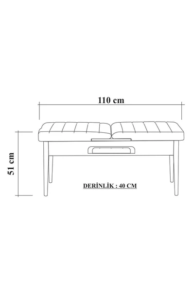 ZEYTUN Roma Large Mutfak Masa Takımı Atlantik Yeşil - 8