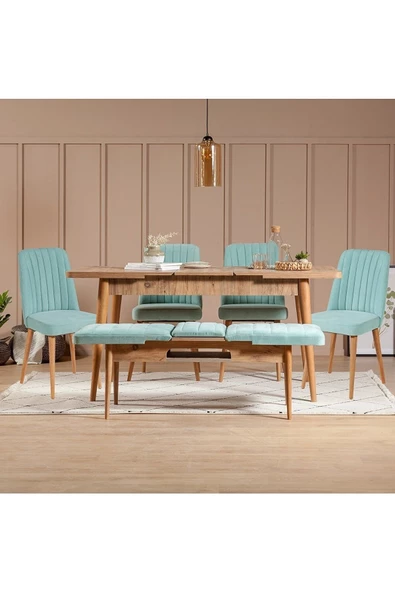 ZEYTUN Roma Large Mutfak Masa Takımı Fıstık Yeşili - 4