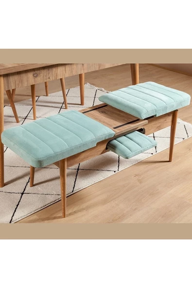 ZEYTUN Ahşap Açılır Bench Atlantik Fıstık Yeşil - 2