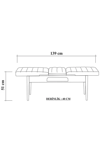 ZEYTUN Milano Medium Mutfak Masa Takımı Ceviz Soho Gri - 7