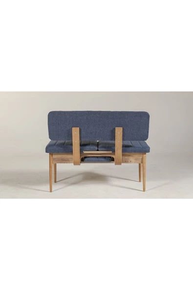 ZEYTUN Ahşap Sırtlı Bank Atlantik Lacivert - 4