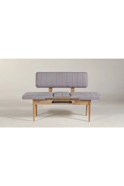 ZEYTUN Paris Banklı Yemek Masası Takımı Atlantik Soho Gri - 5