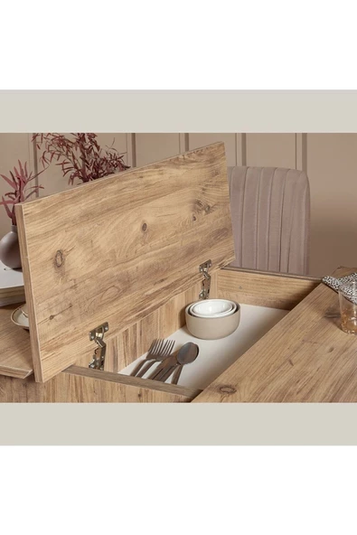 ZEYTUN Roma Large Mutfak Masa Takımı Atlantik Taş - 4