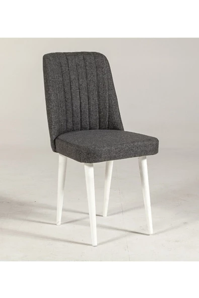 ZEYTUN Paris Banklı Yemek Masası Takımı Beyaz Antrasit - 6