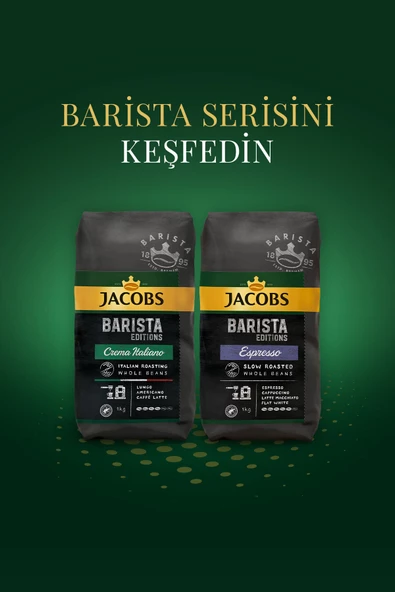 Barista Editions Çekirdek Kahve Crema Italiano 1kg %100 Arabica Espresso 1kg - 4