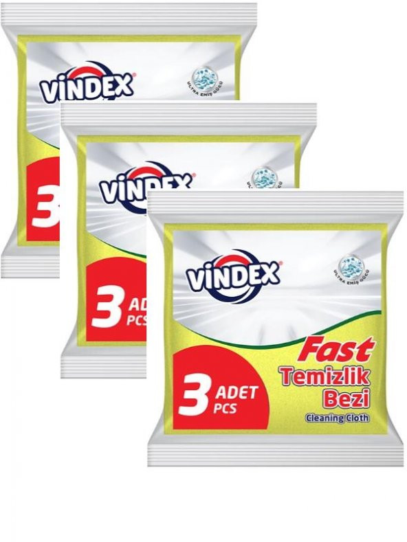 VİNDEX FAST BEZ 3LÜx3 ADET1010120