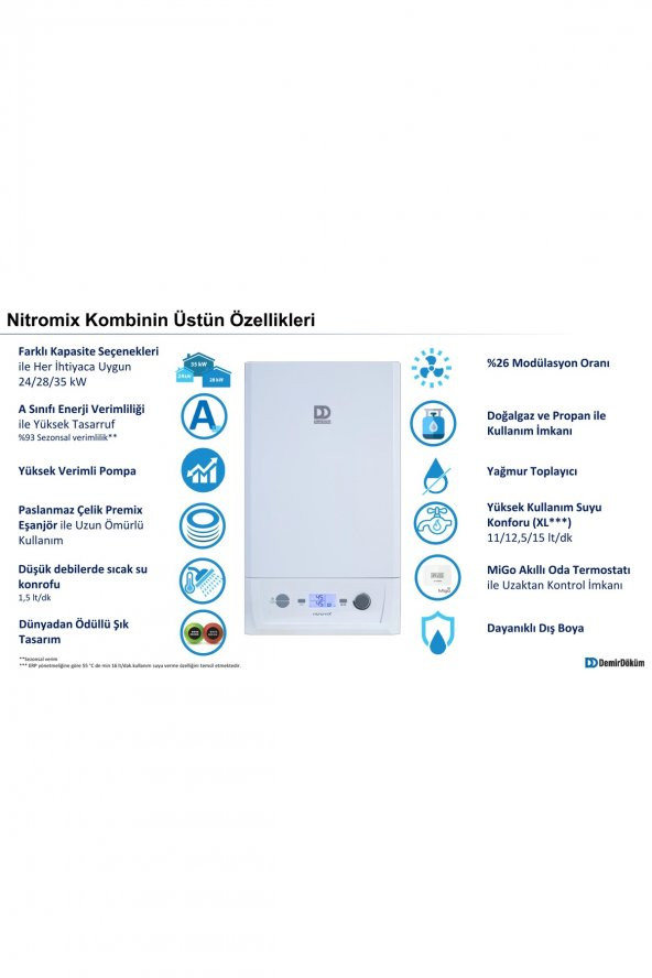 Demirdöküm Nitromix P24 Kw Premix Tam Yoğuşmalı Kombi - 2