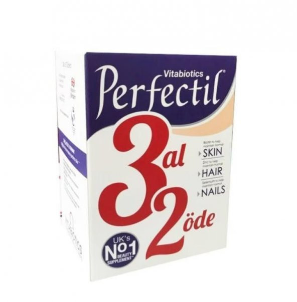 Vitabiotics Perfectil 30 Tablet Vitamin Takviyesi 3 Al 2 Öde