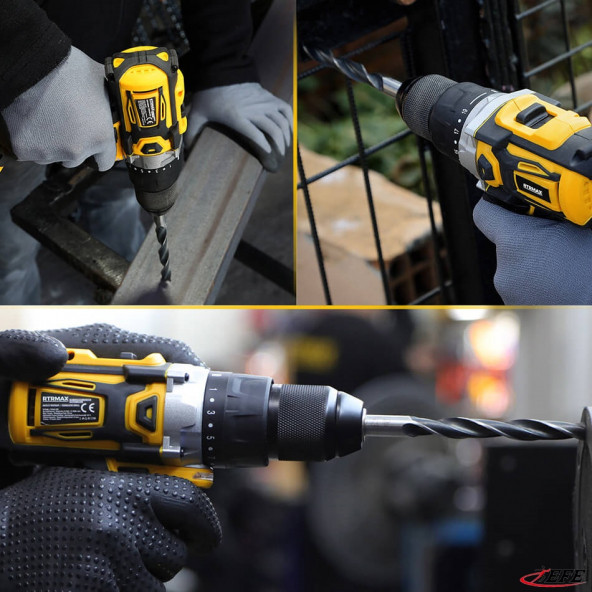 RTRMAX RTX2013B Şarjlı Matkap Kömürsüz Motor - 4