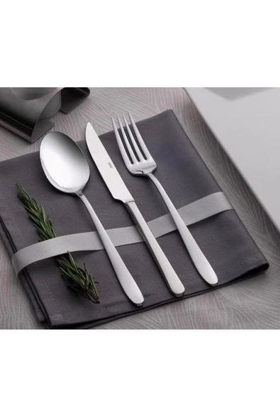 Nehir Sahra 12 Adet Sade Yemek Kaşık (8697076450017) ürün görseli