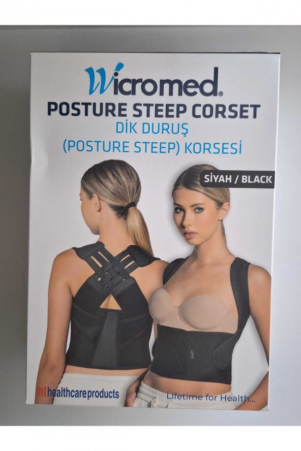 Korse Dik Duruş Posture-steep Siyah Standart 1