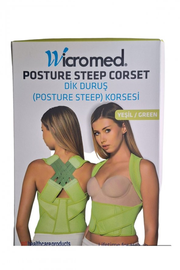 Korse Dik Duruş Posture-steep Neopren Delikli Yeşil Standart 1