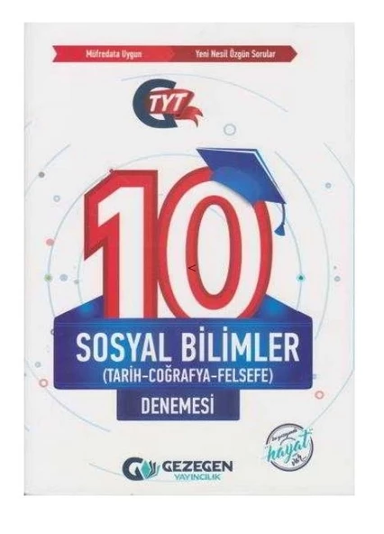 Gezegen Yayıncılık TYT Sosyal Bilimler 10lu Deneme