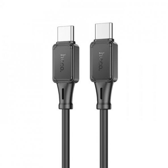 Coofbe Hc Seri Super Şarj Led Işıklı 1Mt 60W Type-C to Type-C Şarj Kablo Ve Veri Aktarım Kablosu Type-C Ultra Hızlı Data ve Şarj Kablosu