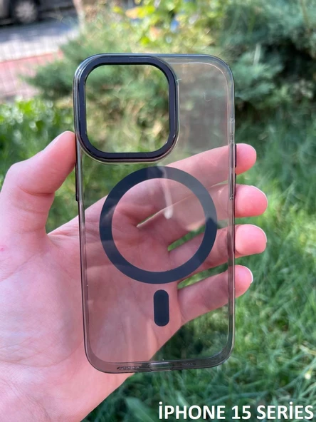 İphone 15 Hybrid Magsafe Animasyonlu Sararmaz Kılıf - Resim 5