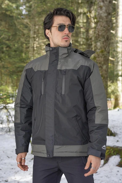 Fiyort Naroy FY163 Kapitone Su Geçirmez Haki Mont ürün görseli 1