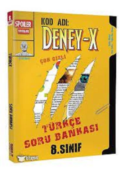 8. Sınıf Türkçe Deney X Soru Bankası Spoiler Yayınları