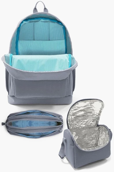 Coral High Kids Mor Pembe Unicorn Desenli 3'lü Okul Çanta Seti - Kız Çocuk - Resim 4