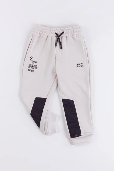 Lastikli Bel ve Paça Cepli Erkek Çocuk Eşofman Altı - Resim 3