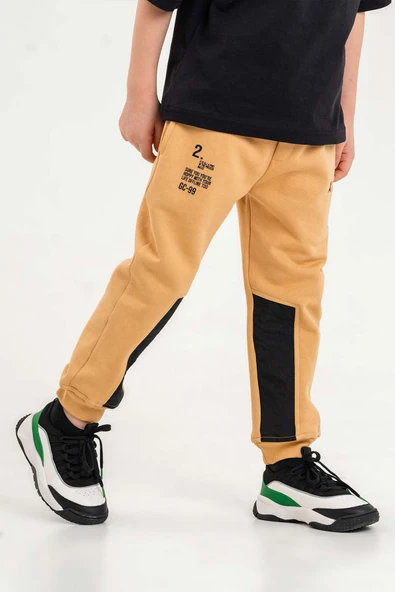 Lastikli Bel ve Paça Cepli Erkek Çocuk Eşofman Altı - 2