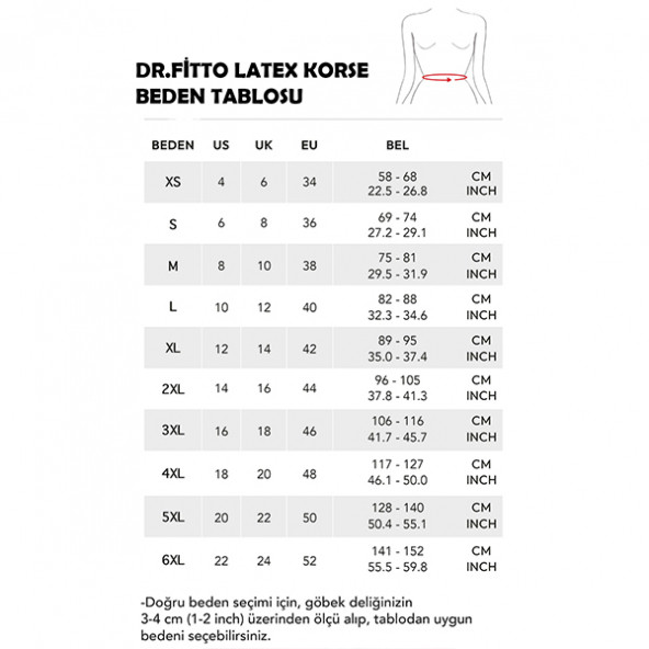 Dr.Fitto Vücut Şekillendirici Askılı Bel Korse TEN DR301 - 5