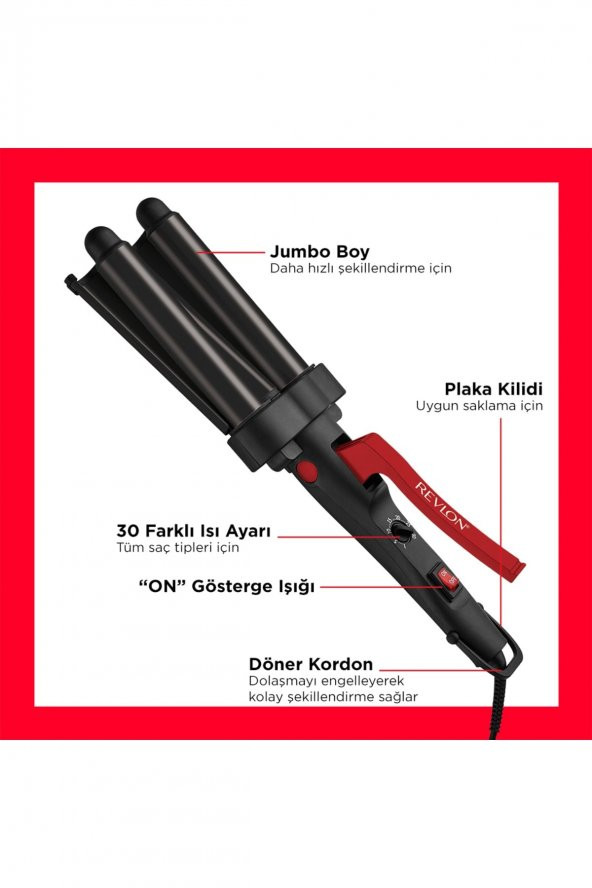 Revlon Wave Master Dalga Yaratıcı Wag Saç Maşası RVIR3056UKE (761318430568) - 3