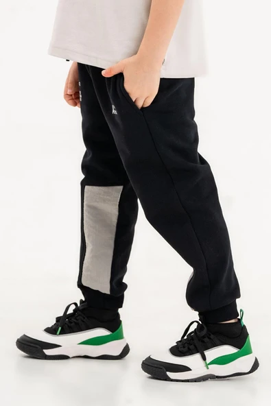 Lastikli Bel ve Paça Cepli Erkek Çocuk Eşofman Altı - 8