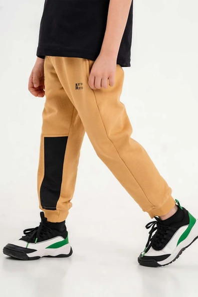 Lastikli Bel ve Paça Cepli Erkek Çocuk Eşofman Altı - 3