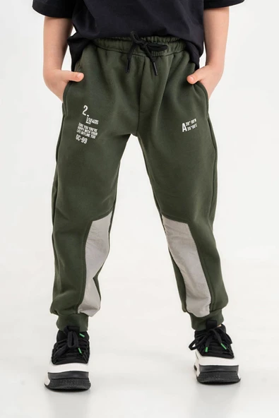 Lastikli Bel ve Paça Cepli Erkek Çocuk Eşofman Altı ürün görseli 1