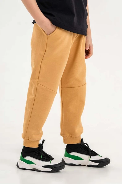 Fileli Cep Lastikli Bel ve Paça Erkek Çocuk Eşofman Altı - 7