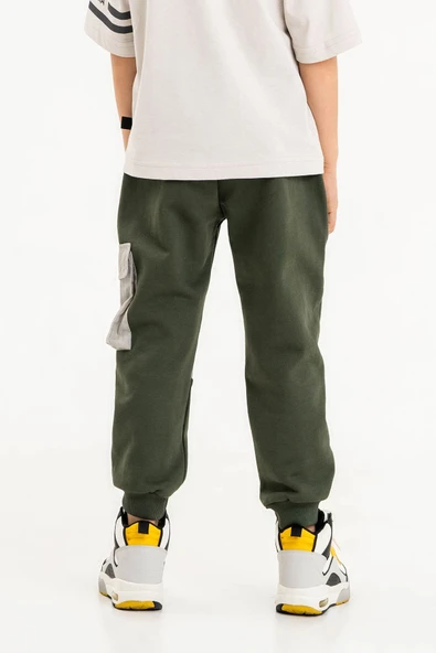 Cepli Lastikli Bel ve Paça Erkek Çocuk Eşofman Altı - 9