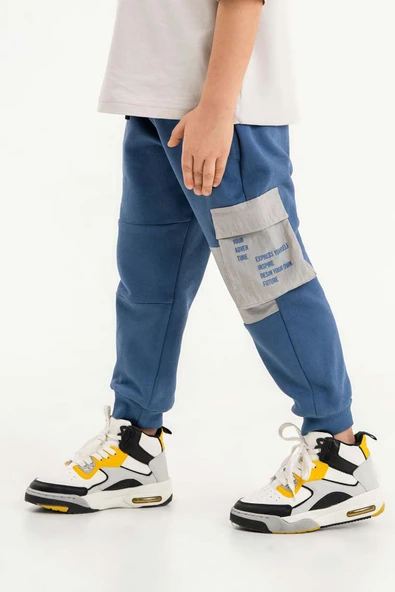 Cepli Lastikli Bel ve Paça Erkek Çocuk Eşofman Altı - 10