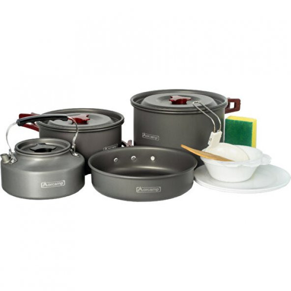 ORCAMP KAMP MUTFAK TENCERE SETİ 4 LÜ 1276GR OUT-1050 4455