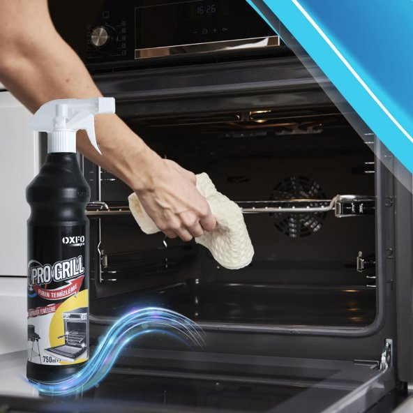OXFOPRO GRILL FIRIN,IZGARA,ASPİRATÖR,OCAK,AİRFYER VE YANMIŞ YAĞLAR İÇİN PROFESYONEL YAĞ ÇÖZÜCÜ 750 ML - 3