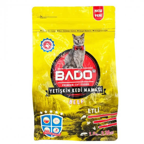 Bado 1.5 Kg Yetişkin Kedi Maması Etli