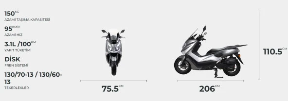 Volta Apec APX5 150cc Motosiklet - 6