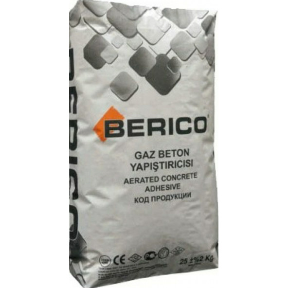 Berico Gaz Beton Yapıştırıcısı 25 Kg Gri