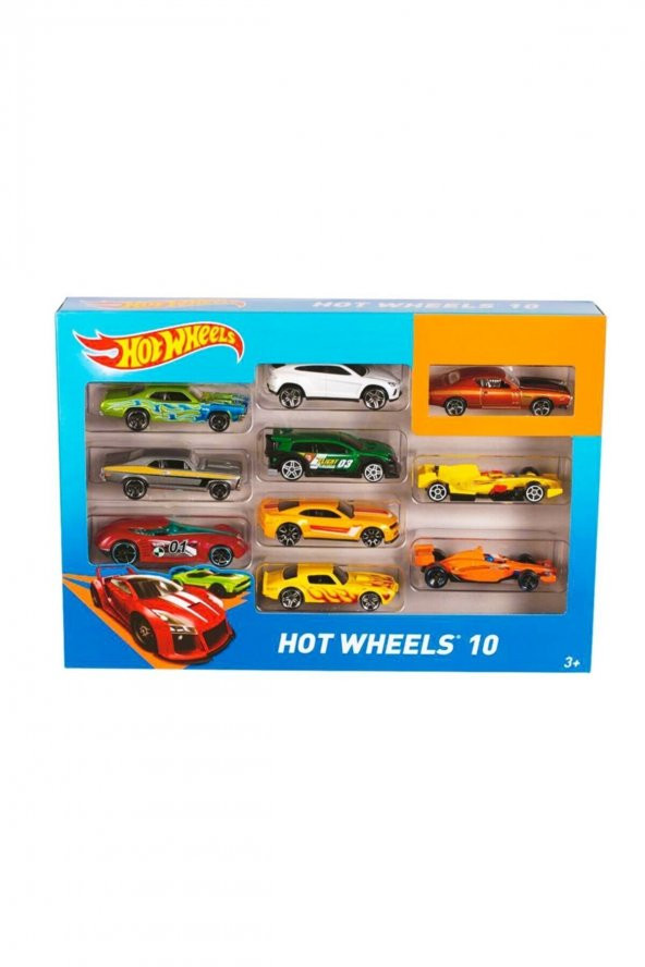 Mattel Hot Wheels 10'lu Araba Seti