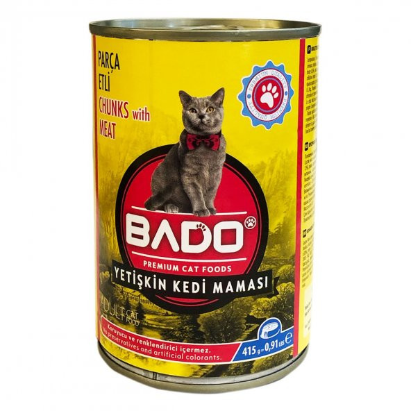 Bado 415 Gr Kedi Yetişkin Yas Mama Etli