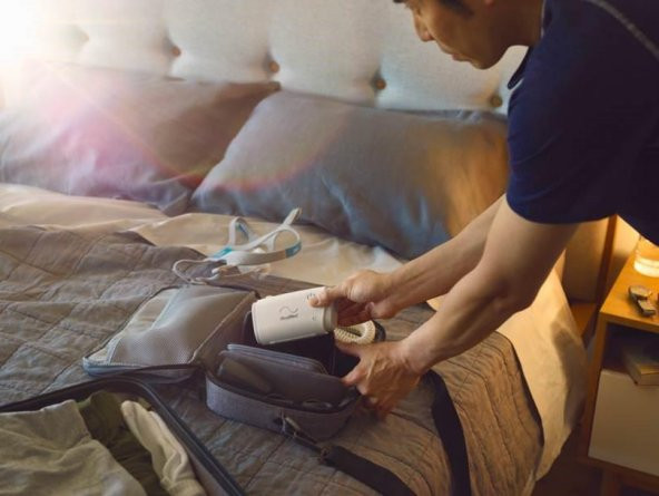 ResMed AirMini En Küçük Otomatik CPAP Uyku Apnesi Cihazı+N20 Maske - 10