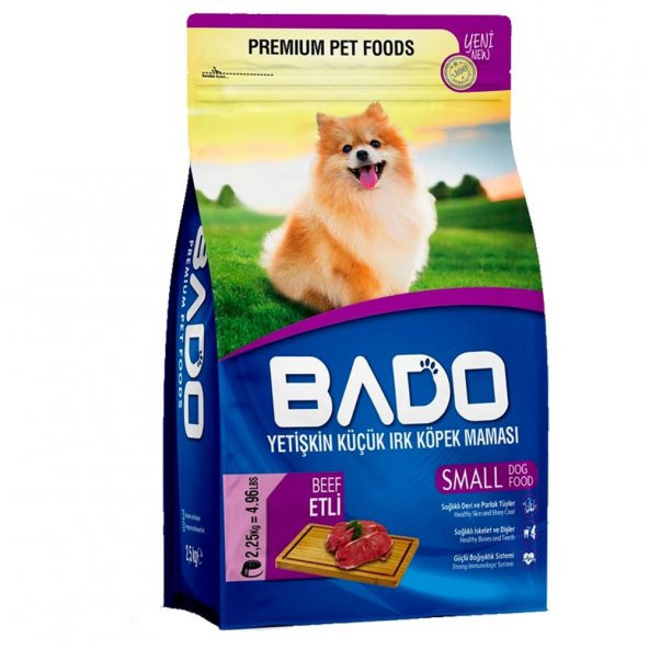 Bado 2.25 Kg Köpek Maması Yetişkin Küçük Irk Etli