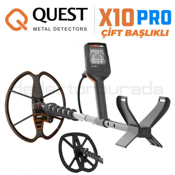 Quest X10 Pro Dedektör Çift Başlıklı - 9x11'' + 13'' Ultimate Başlık