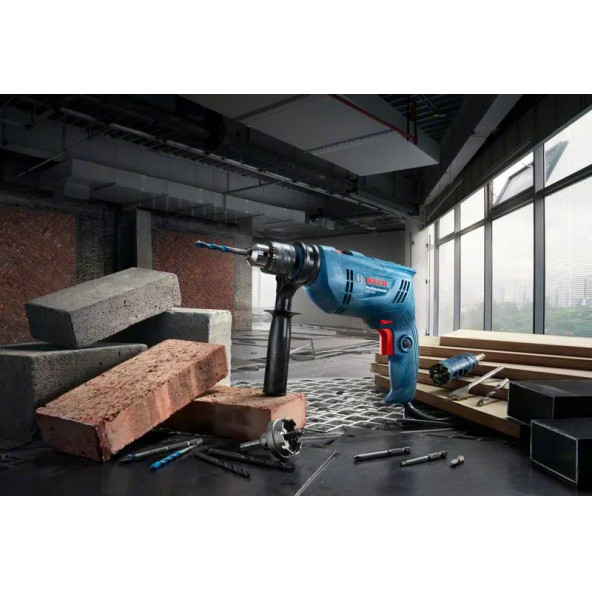 Bosch GSB 600 Darbeli Matkap + 100 Parça Aksesuar - 2
