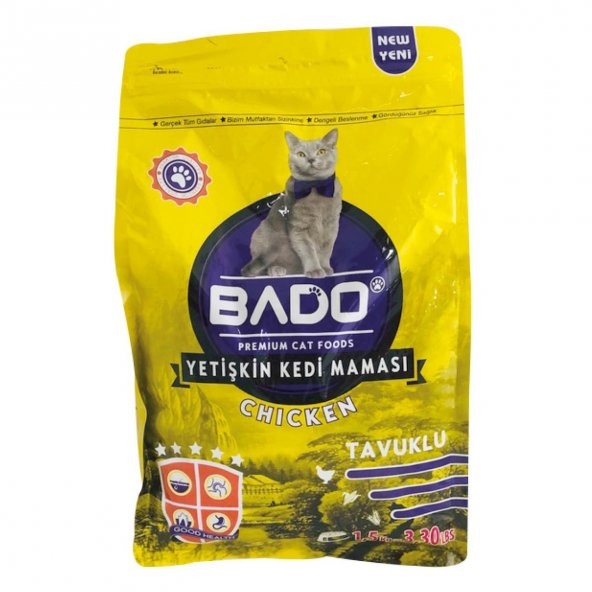 Bado 1.5 Kg Kedi Maması Yetişkin Tavuk Etli 9965