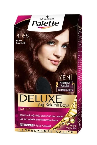 Palette Deluxe Kit Saç Boyası 4.68-koyu Kestane