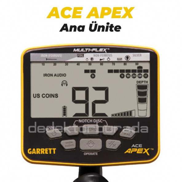 Garrett Ace Apex Dedektör Raider Başlıklı (22x28cm) MS-3 Z-LYNK Kablosuz Kulaklıklı - 3