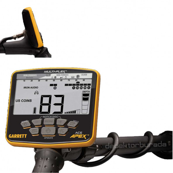 Garrett Ace Apex Dedektör Raider Başlıklı (22x28cm) MS-3 Z-LYNK Kablosuz Kulaklıklı - 6