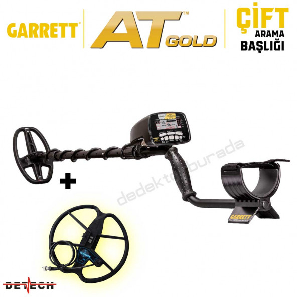 Garrett At Gold Altın Dedektörü Çift Başlıklı - 5x8'' + 13'' Ultimate Başlık